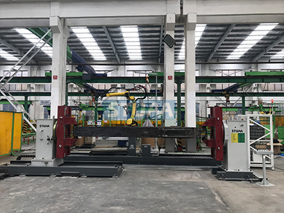 挖掘機斗桿機器人焊接站